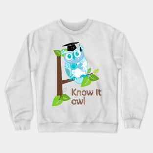 Blue owl Crewneck Sweatshirt